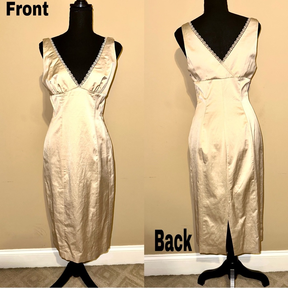 Champagne Bebe Dress - M